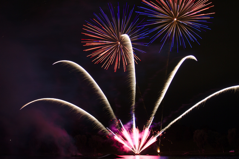 Feuerwerk am Olympiasee