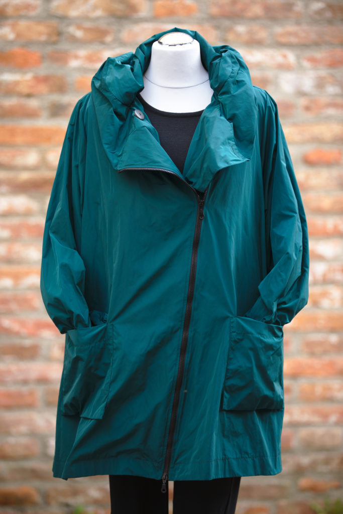 Hopsack Winterjacke petrol