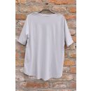 Zeitlos by Luana Basic Shirt Halbarm hellgrau