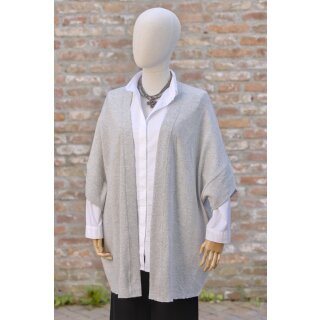 by basics Cardigan Strickhülle One Size dawn grey melange