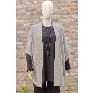 by basics Cardigan Strickhülle One Size elephant melange
