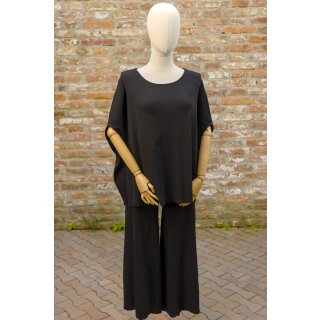 by basics Merino One Size extra weit schwarz