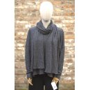 by basics Schal mit Struktur anthrasite melange