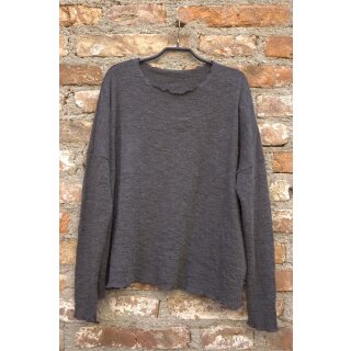 by basics Pullover Struktur anthrasite melange, XL/XXL