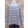 by basics Puristischer Pullover raw white/denim blue