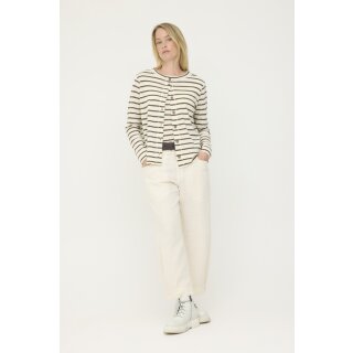 by basics Box Cardigan raw white/asphalt, Gr.XL