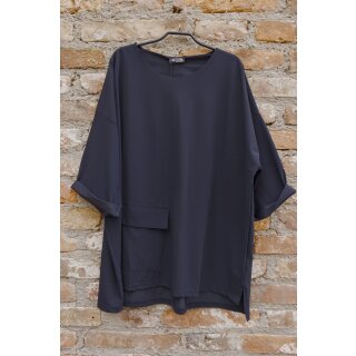 Zeitlos by Luana Tunika Oversize 63 mit Tasche nachtblau