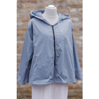 Hopsack Leichte Jacke mit Kapuze dusty blue
