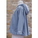 Hopsack Leichte Jacke mit Kapuze dusty blue