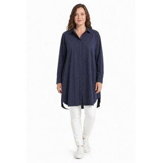 by basics Longbluse Popelin midnight blue Gr.XXL