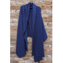 KHEI Stola / grosser Schal blau