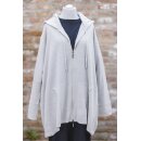 KHEI Strickjacke mit Kapuze Oversize marble