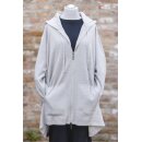 KHEI Strickjacke mit Kapuze Oversize marble