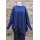 KHEI Modal Pullover Oversize blau