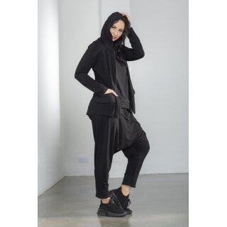 Anastasia by Kampeas Jacke mit Kapuze 137 Viskosejersey schwarz