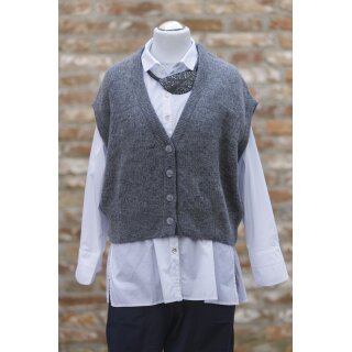 Zeitlos by Luana Baby Alpaka Cardigan grau melange