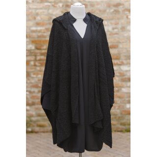 KHEI Jacket / Cape mit Kapuze schwarz