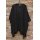 KHEI Jacket / Cape mit Kapuze schwarz