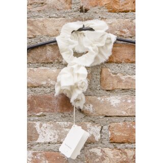 by basics Merino Kragen raw white