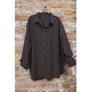 estomo Taffeta Hemdbluse mocca