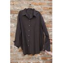 estomo Taffeta Hemdbluse mocca