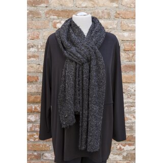 KHEI Boucle Schal mit Schlaufe anthra