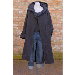 Hopsack Mantel schwarz