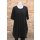 Hopsack Oversize Kleid "Favorit" black Halbarm
