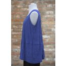 Hopsack Tunika ohne Arm knitter blau