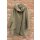 Hopsack Steppmantel mit Kapuze Oversize khakigrey