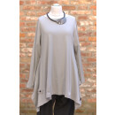 PLÜ PLUSLAVIE Longtunika Bat Lightgrey Gr. XXL