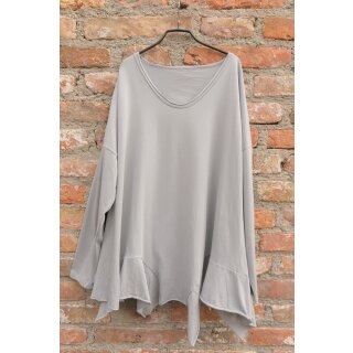 PLÜ PLUSLAVIE Turn Over Shirt lightgrey Oversize Gr. XXL
