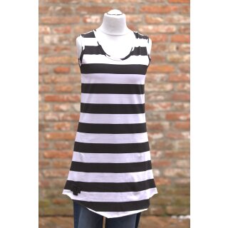 PLÜ PLUSLAVIE B Top Block Stripe schwarz/weiss Gr. XXL