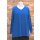 V Pullover Viskose blau