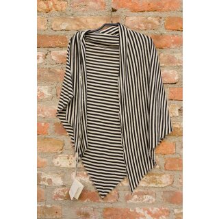 by basics Dreieckstuch raw white/black