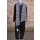 by basics Riesenschal raw white / black