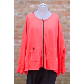 PLÜ PLUSLAVIE Widelongjacket coral One Size