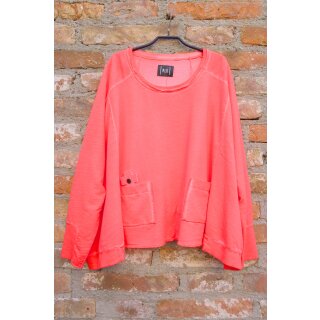 PLÜ PLUSLAVIE Sweater "Newwideshortsweat" coral One Size