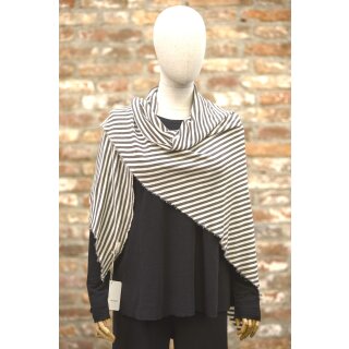 by basics Dreieckstuch raw white/earth melange