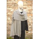 by basics Riesenschal raw white / earth melange