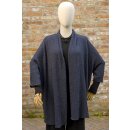 by basics Cardigan Merino Bubble Wool midnight blue melange