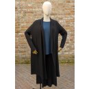 by basics Strickmantel Schalkragen schwarz