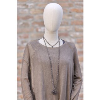 PLÜ PLUSLAVIE Jewellery Kette Heart chocolate / extralong