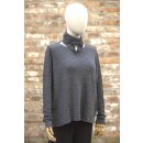by basics Pullover Struktur anthrasite melange