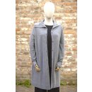 by basics Longjacke high collar steel grey melange