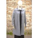 by basics Longjacke high collar steel grey melange