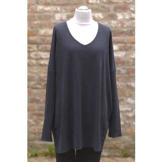 by basics V Longpullover midnight blue melange