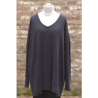 by basics V Longpullover charcoal