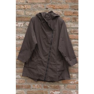 Hopsack Winterjacke long "Mocca"