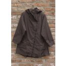 Hopsack Winterjacke long "Mocca"